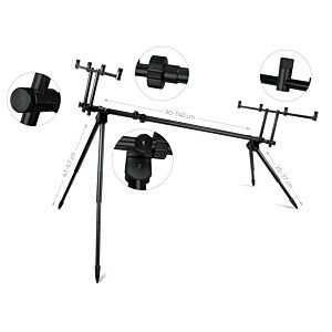 Rod Pod Alcatraz Carp Academy Black