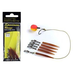 Agrafa Rapida Cu Tub Antitangel Carp Academy  3,5cm 5buc/pac