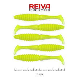 Shad Reiva Zander Power 8cm 5buc/pac. Galben