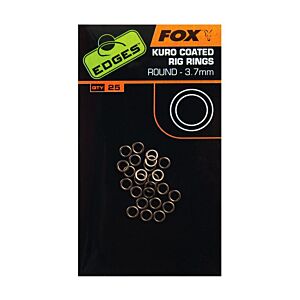 Inele Fox Edges Kuro Coated Rig Rings 25buc/plic