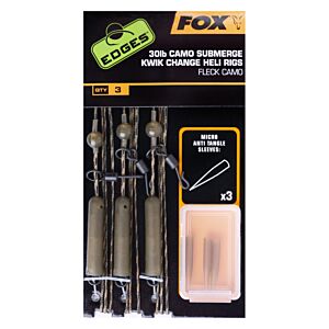 Montura Fox Edges Submerge Kwik Change Heli Rigs Camo 75cm/40lb