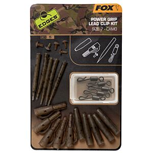Kit Monturi Fox Edges Power Grip Lead Clip Camo, 5x5Buc/Set Nr.7
