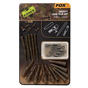 Kit Monturi Fox Edges Safety Lead Clip Camo, 5x5Buc/Set Nr.7