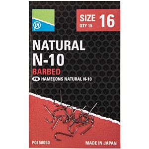 Carlige Preston Natural N-10 Hooks