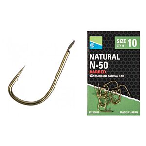 Carlige Preston Natural N-50 Nr.14