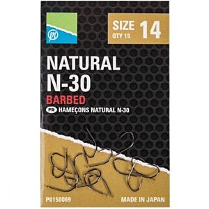 Carlige Preston Natural N-30 15buc/plic
