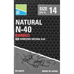 Carlige Preston Natural N-40 15buc/plic