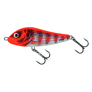 Vobler Salmo Rattlin Slider 8cm 20g Holo Red Head Striper S