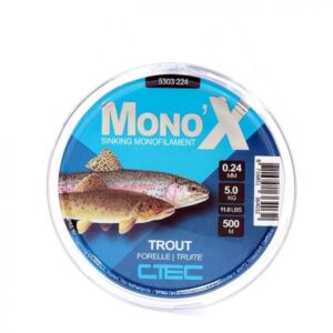 Fir Monofilament  C-Tec X Trout Clear 500m 0.24