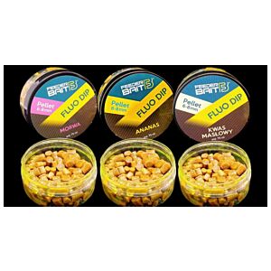 Feeder Bait Fluo Dip Peleti 6-8mm