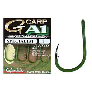 Carlige Gamakatsu A1 Carp Green Specialist Nr.2 10/pac
