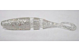 Shad Lake Fork Sickle Tail Baby Shad 2.25 inch.Crystal Ice 15/pac
