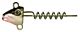 Jig Head Gunki G`Fish Screw Natural Black 5g