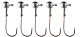 Jig Nevis Cu Carlig Gamakatsu 5/0 3g 5buc Natur