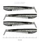 Shad Nevis Impulse 10cm 4/pac Argintiu-Sclipici