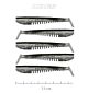 Shad Nevis Impulse 7.5cm 5/pac Argintiu-Sclipici