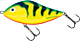 Vobler Salmo Slider Floating 7cm 17g Green Tiger